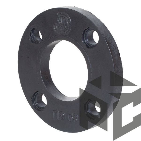 Фланец с полимерным покрытием Ду 65 (ПЭ 75) Ру 16 (2 мм) Техкомплект от производителя "Рускон"